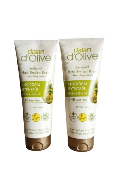 D'Olive Olive Oil Fast Absorption Cream 250ml 2 Pieces