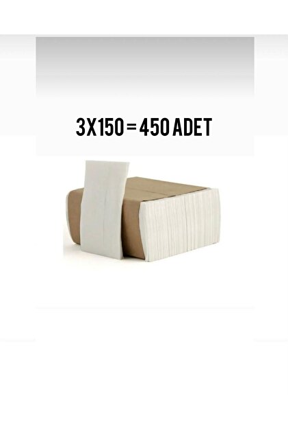 Mg Home Z Katlama Dispenser Kağıt Havlu Peçete 3 Paket 150 Adet 450 Adet Peçete