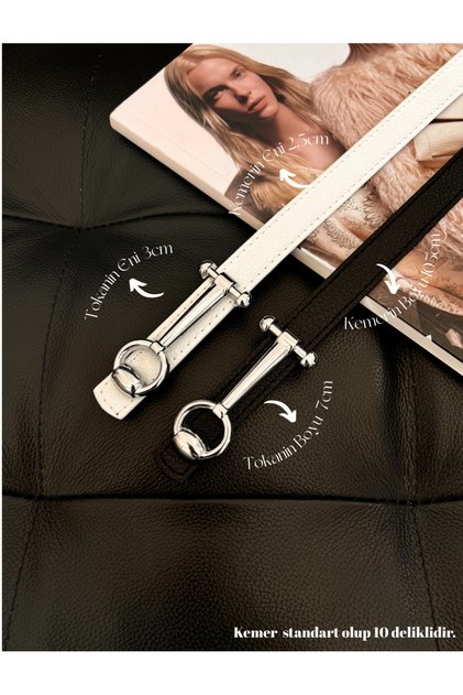 Design Long Buckle Thin Women's Belt, Coat Belt, Shirt Belt, Dress Belt