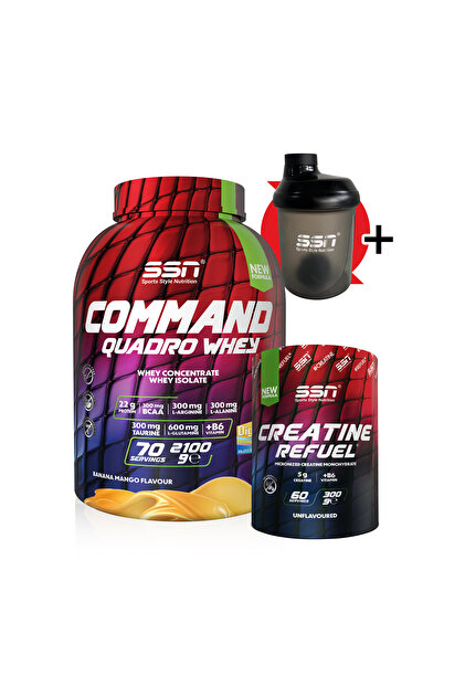 SSN Sports Style Nutrition Command Quadro Whey 2100 gr ( Muz Mango
