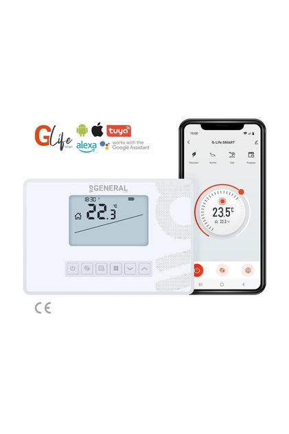 Mitra HT300s RF Smart Kablosuz Wi-fi Akıllı Günlük Ve Haftalık Programlanabilir Oda Termostatı -Beyaz