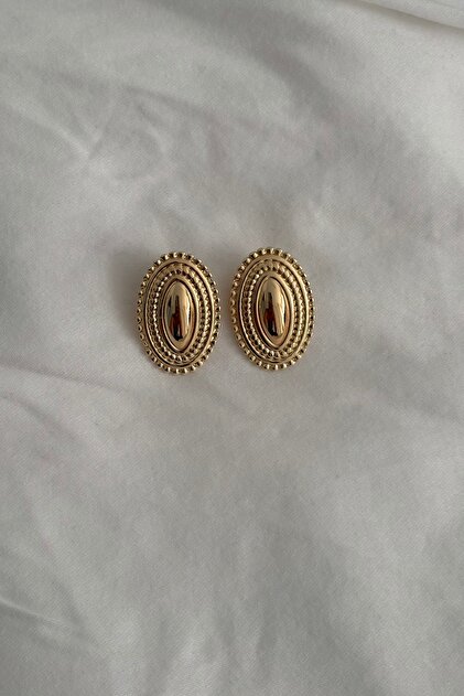Hailey Serisi Vintage Gold Diana Küpe