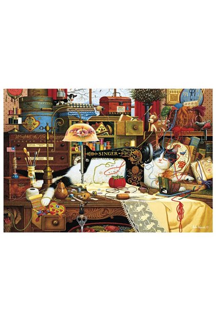 Puzzle Schmidt: Charles Wysocki - Maggie, fauritoarea de dezordine, 1000 piese