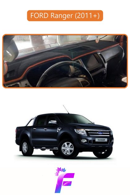 Ford Ranger (2011-2019) Compatible Glove Box Cover | Anti-Reflection | Easy Assembly | Full Protection | F34