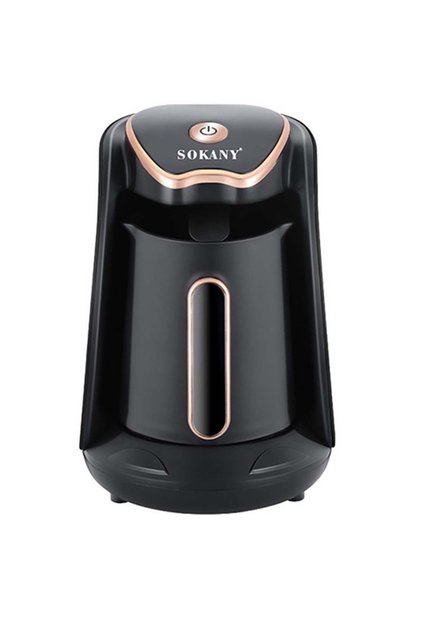 4 Cups Electric Turkish Coffee Maker and Hot Beverage Maker - 600W, Slow brew function Black
