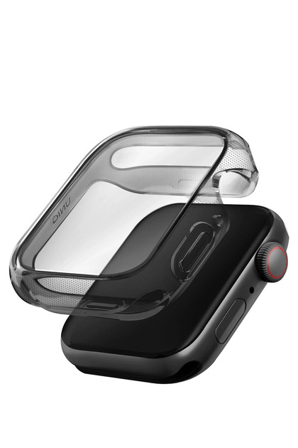 Apple Watch SE 2 ve 3. Nesil 44mm Silikon Kılıf Garde Kasa ve Ekran Koruyucu 2 in 1 Yüksek Koruma