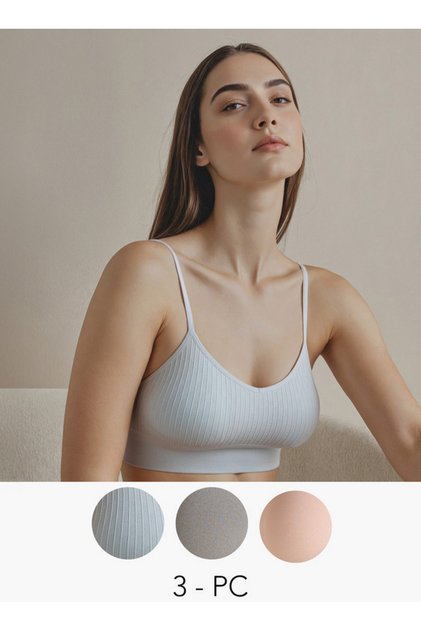 Set of 3 - Assorted Seamless Bralette