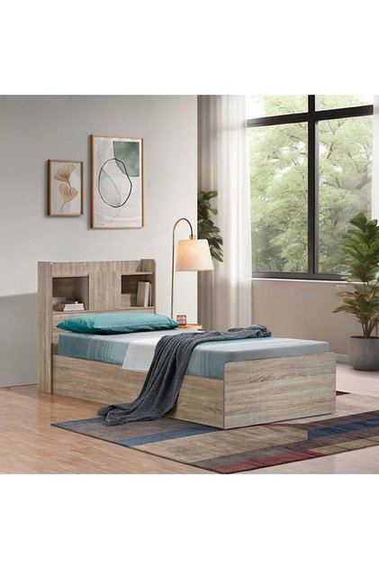 Supreme 90x200 Kids Bed in French Sonoma Oak - Stylish & Durable with Storage - 2-Year Warranty