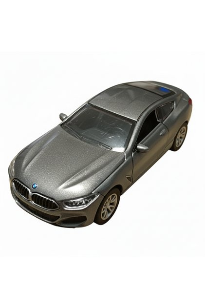 BMW Σειρά 8 Κουπέ, Μεταλλικό Μοντέλο Αυτοκινήτου Diecast, 1:32, Μηχανισμός Ελατηρίου, 12 εκ., Γκρι