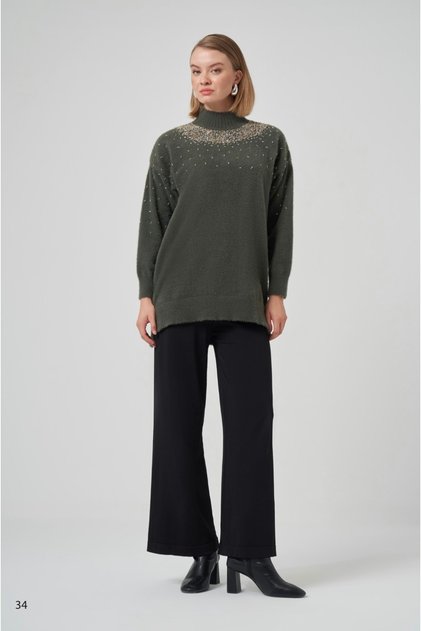 Taşlı Angora Tunik Ön;80 Arka;85