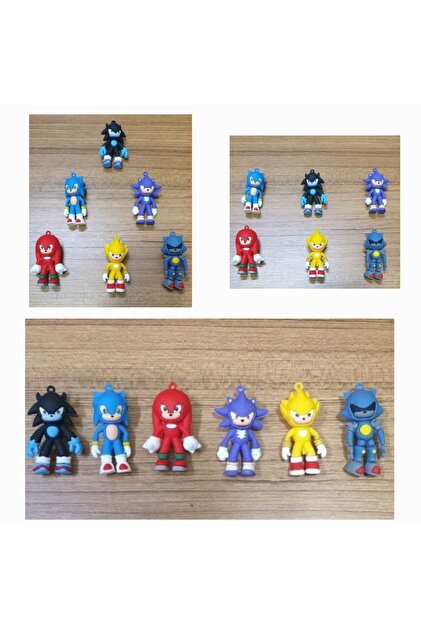 strong group The Hedgehog 6lı Set kirpi Sonic oyuncak 7 cm