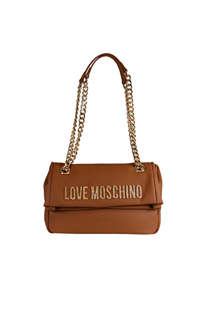 東急LOVE Love Moschino Kadın Deri Metal Toka Kapamalı Ayarlanabilir Kayış