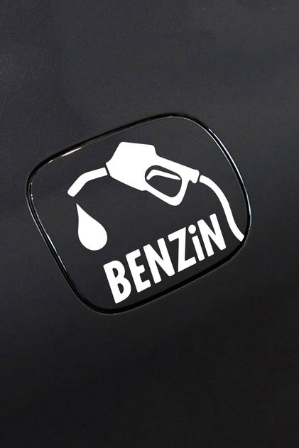 Gasoline Car Tank Cover Sticker 12cm