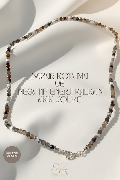 Nazar Koruma Ve Negatif Enerji Kalkanı Akik Kolye