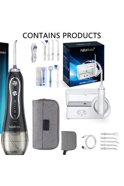 Water Flosser Cleaning Set - Multiple Replacement Nozzles, for Home and Travel