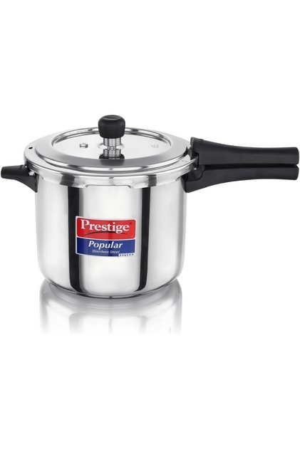 Popular Svachh Spillage Control Stainless Steel Pressure Cooker, 5 L (Silver)