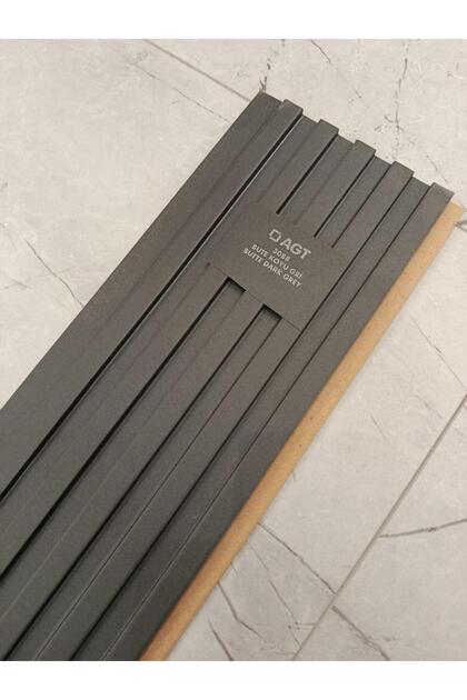 AKYÜREK STORE LB 3783 MODEL BUTE KOYU GRİ DEKOR PROFİL DUVAR KAPLAMA PANEL LAMBRİ