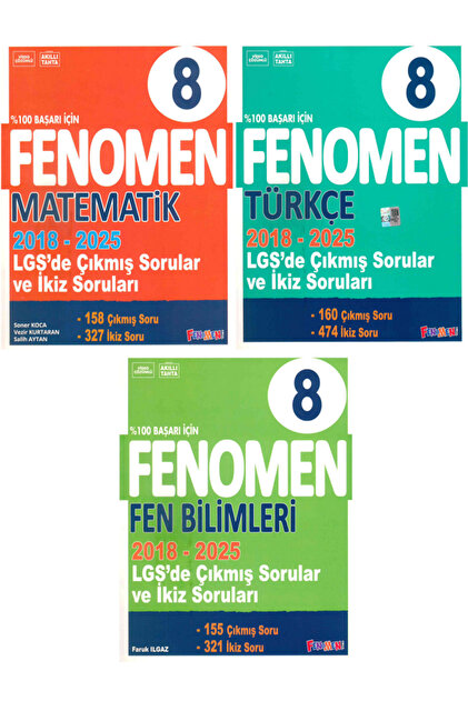 Efsane Yayınları 8.Sınıf Fenomen LGS Çıkmış Sorular Ve İkiz