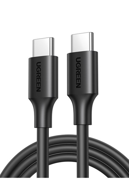 USB-C 60W 3A QC PD Hızlı Şarj Kablosu, 0,5 Metre, Siyah, 50996