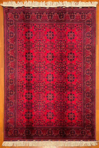 El Dokuma Afgan Bilejik Yildiz Desenlı Harıka Elsanat Eserı