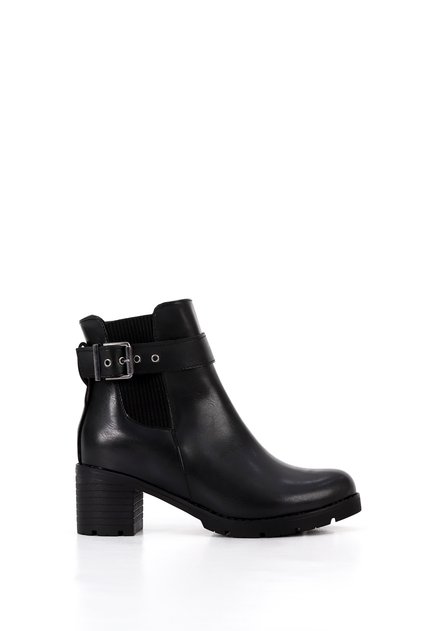 Bln 770 Belt Buckle Detailed Mid-Heeled Ankle Boots