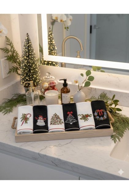 New Year Towel Gift Set of 6