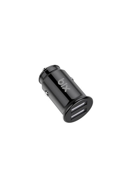 BXAA12W 12W Çift USB-A Portlu Araç Şarj Aleti iPhone Android Uyumlu Mini Araç İçi Şarj Cihazı Siyah