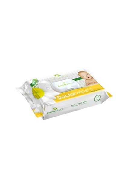 Μωρομάντηλα Doctor Wipe's Jumbo Baby με χαμομήλι και καπάκι 72 τεμάχια