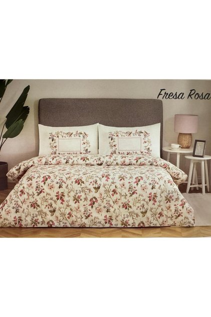 Nev Double Duvet Cover Set Fresa Rosa White (Y)