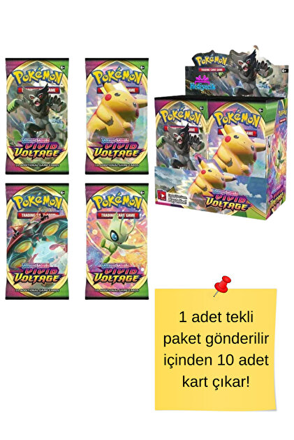 hediyecik Pokemon TCG Sword&Shield Vivid Voltage Trading Card