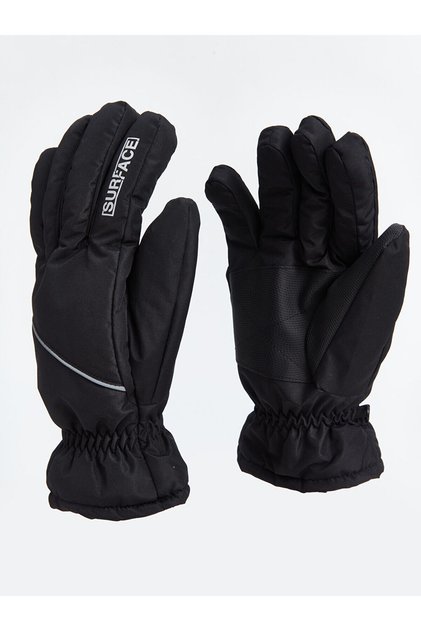Lcw Accessories Black Text Printed Men's Snow Gloves