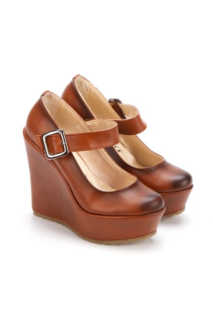 Women's High Wedge Heeled Evening Dress Shoes