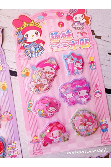 ÖZ OFİS Kuromi My Melody Cinnamoroll Sanrio 3D Sulu Kabartmalı