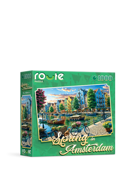 Genel Markalar Amsterdam da Bahar Temalı Puzzle (1000 Parça) 48×68
