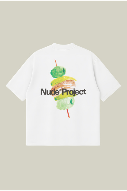 Nude Project Kebab Boxy Fit Oversize Unisex тениска от 100% памук – Тениска с принт | Streetwear