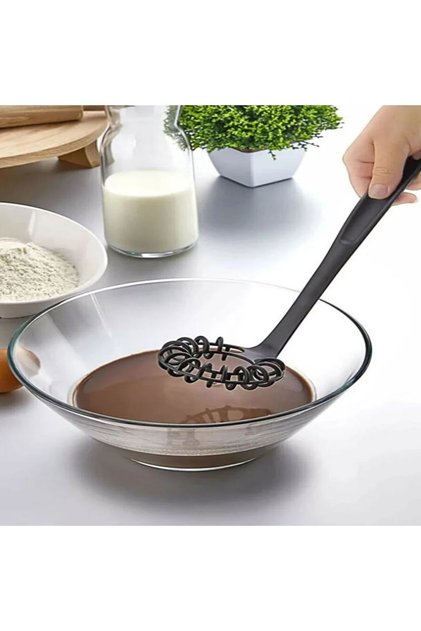 Fireproof Non-Stick High Heat Resistant Teflon Spiral Beater - Egg Beater 28 Cm