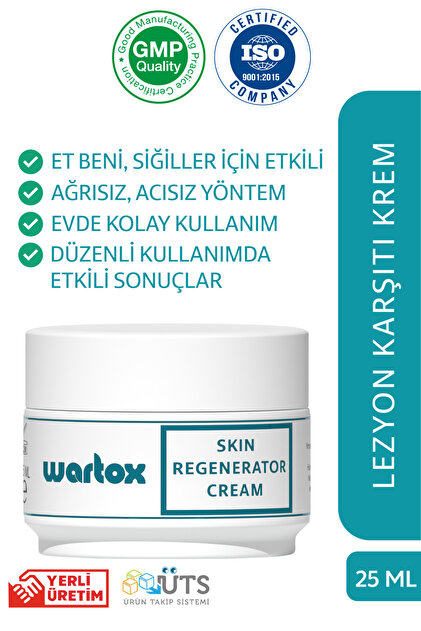 Wartox LEZYON Kremi 25 ml | Bölgesel Kozmetik Bakım Kremi