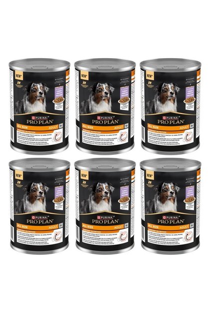 Hindi Etli Yetişkin Köpek Konservesi 400 Gr*6 Adet