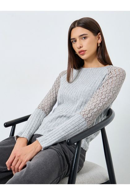 Solid Long Sleeve Ribbed Top