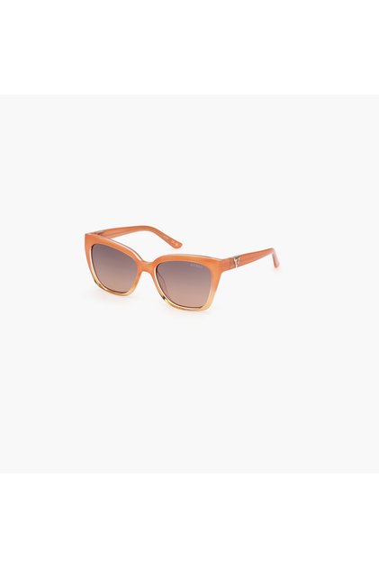 53MM Gradient Brown Oversized Sunglasses GU787844F53 TURUNCU UV Protection Fashion Sunglasses for Unisex