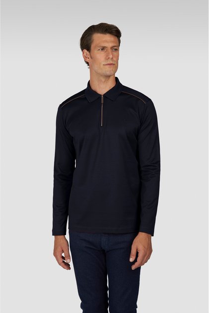 MEN'S KNITTED COTTON POLO SHIRT