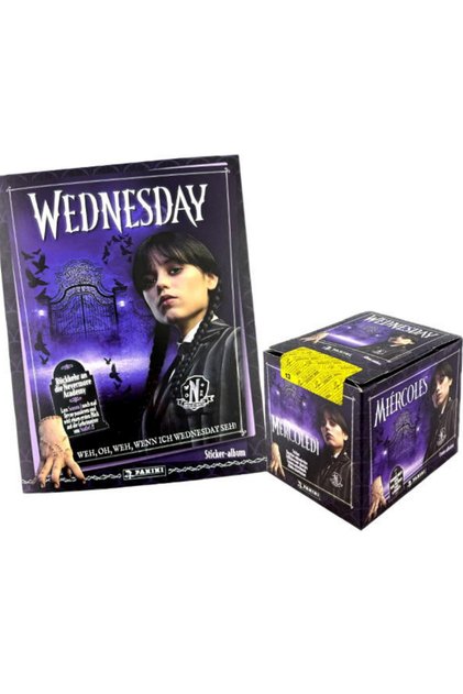 Licensed Panini Wednesday 2 Here We Woe Again Sticker Collection Album + Box of 36 Packs