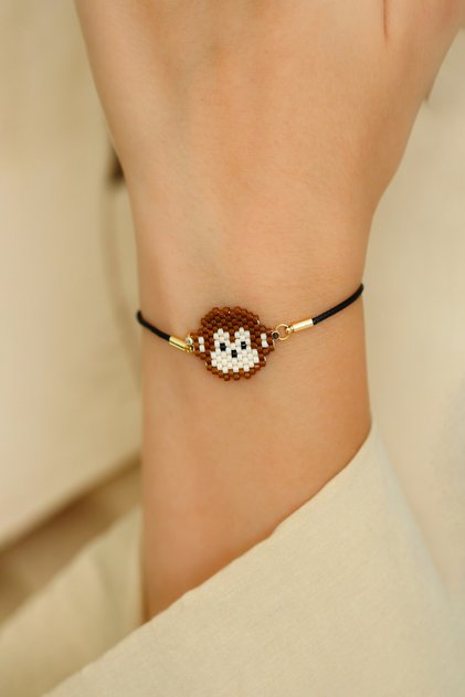 - Animal Figured Bracelet - Handmade - Monkey