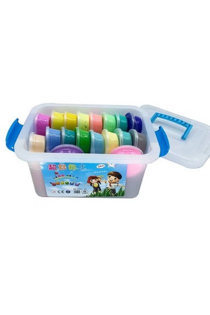 36-Color Children's Clay Plasticine Set with Storage Box and Many Molds