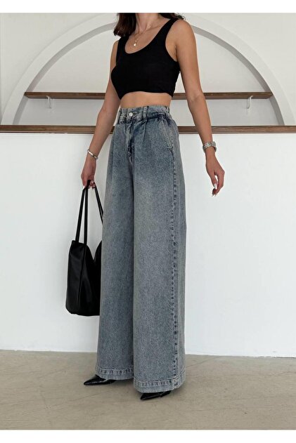 Safari Half Elasticated Copper Color Jeans- Trendyol