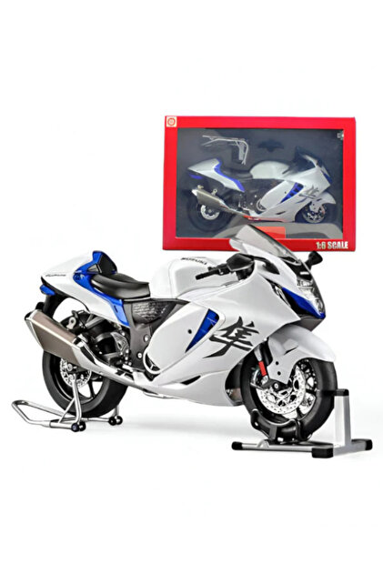 MotoGarage Suzuki Hayabusa GSX R1300 1:6 Diecast – Premium Işıklı