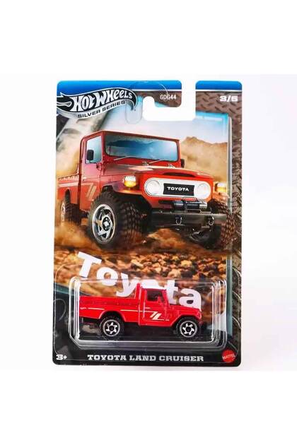 HOT WHEELS TOYOTA TRUCKS TOYOTA LAND CRUISER KIRMIZI 3/5 JCB73