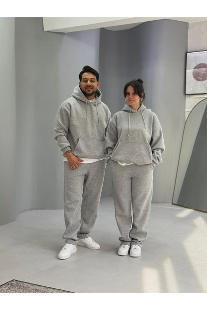 Sevgili Kombini - 3 İplik Ş Fleece-Lined Tracksuit Set, Set of 4
