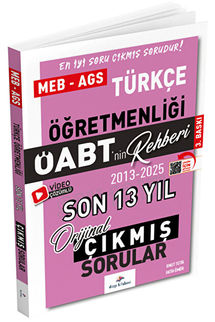 Dizgi Kitap 2026 ÖABT nin Rehberi Türkçe Öğretmenliği Çıkmış