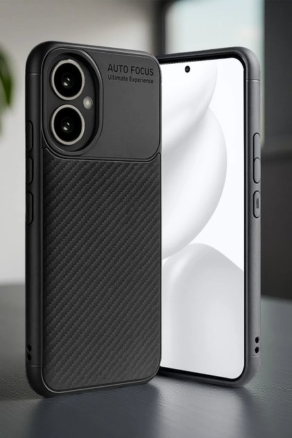 Honor 400 Case (Dny-Nx9) Case Carbon Fiber Look Ultra Slim Premium Carbon Case - Matte Black